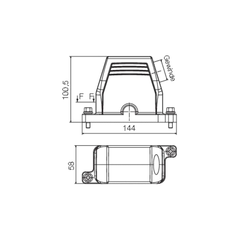 Профильное уплотнение HDC IP68 10B TSS 1PG21 1082670000