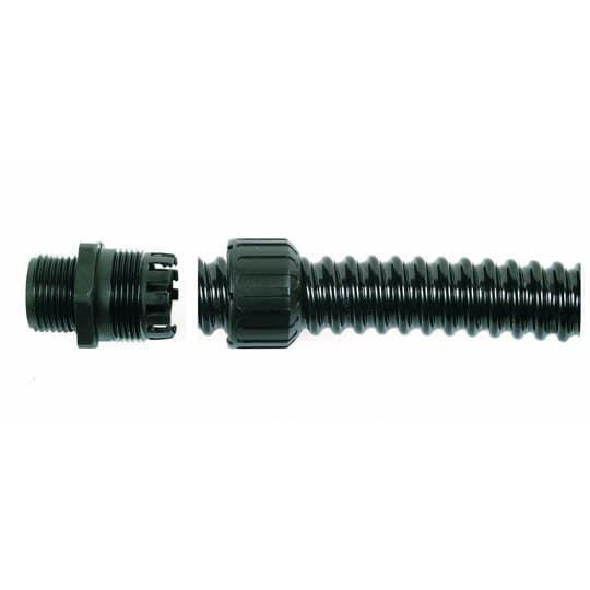Фитинг XF прямой пласт. d50 M50 черн. (уп.2шт) ABB 7TCA296060R0151