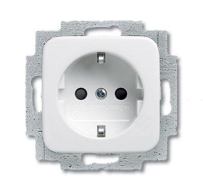 Механизм розетки 1-м Schuko альп. бел. ABB 2CKA002011A3789
