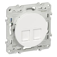 Механизм розетки комп. 2-м СП Odace RJ45 бел. SchE S52R481