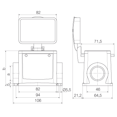 Корпус HDC 32A SDBO 1M32G 1903910000
