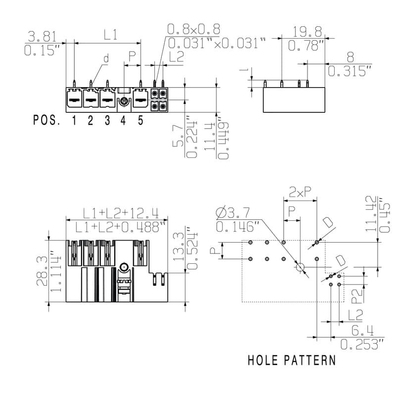 Штекерный соединитель печат SV 7.62HP/04/270MSF4 SC/08R SN BK BX 1156290000