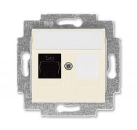 Розетка информационная Levit RJ45 кат. 5e и заглушка сл. кость ABB 2CHH295117A6017