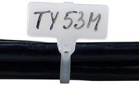 Хомут кабельный TY5532M 2.4х212 P6.6 бесцвет. с маркировочным ярлыком (уп.100шт) ABB 7TAG009510R0067
