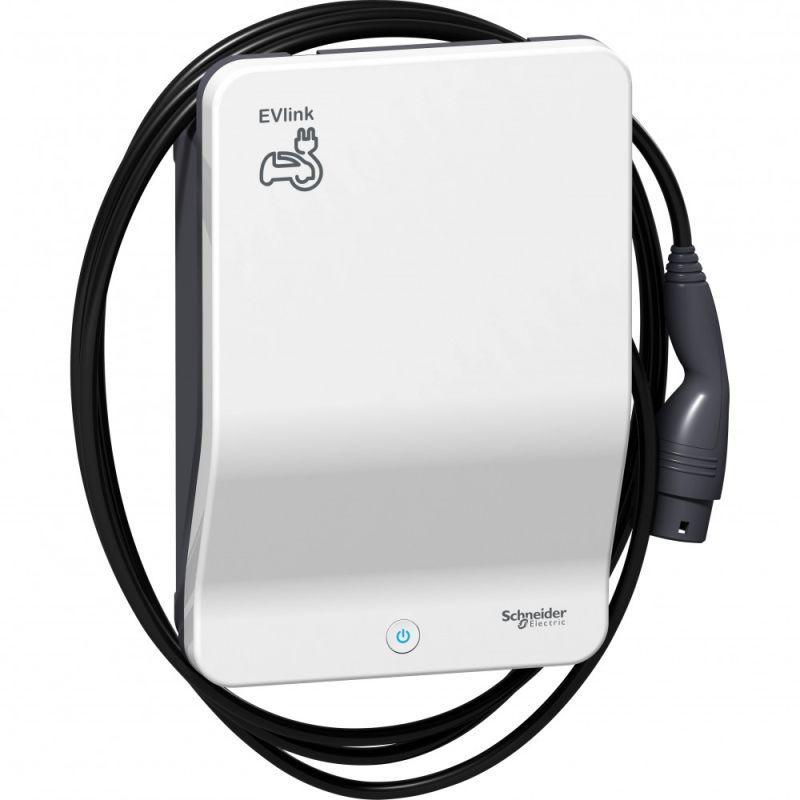 Станция зарядная для электроавтомобилей EVLINK WALLBOX PLUS кабель T2 1ф 3.7кВт SchE EVH3S3P0CK