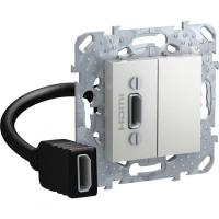 Коннектор HDMI с переходником алюм. SchE MGU5.430.30ZD