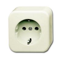 Розетка Schuko 16А 2P+E защ. шторки сл. кость IP54 ABB 2CKA002044A0063