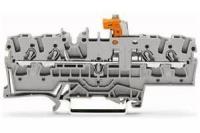 Клемма проходная 4-проводн. разделительная и измерительная 0.25 - 2.5кв.мм сер. WAGO 2002-1871