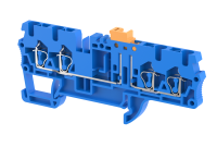 2102150001 Клемма с размыкателем на 4 подключения синяя SQK2.5-2×2-BLUE