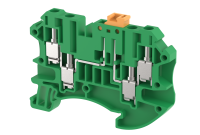 1203150003 Клемма с размыкателем на 4 подключения зеленая TQK4-2×2-GREEN