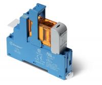 Модуль интерфейсный (сборка 40.31.8.024.0000 + 99.02.0.024.98 + 95.03SMA) электромеханич. реле 1CO 10А AgNi 24В AC IP20 винт. клеммы металлич. клипса LED + варистор FINDER 483180240060SMA