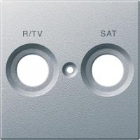 Плата Merten центральная с маркир. R/TV И SAT алюм. SchE MTN299260