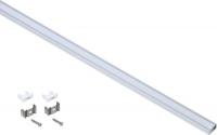 Профиль алюминиевый для LED ленты 1607 накладной прямоуг. опал (дл.2м) компл. аксессуров ИЭК LSADD1607-SET1-2-N1-1-08