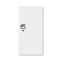 Клавиша Levit двойная правая с символом сцены free@home бел. ABB 2CHH622203A4003