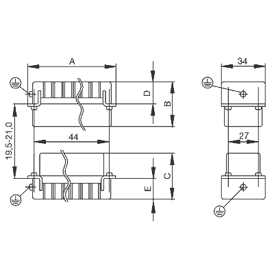 Промышленный разъём HDC HE 6 FS 1200200000