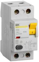 Выключатель дифференциального тока (УЗО) 2п 25А 10мА тип A ВД1-63 ИЭК MDV11-2-025-010