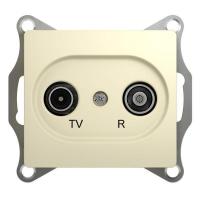 Механизм розетки TV-R 1-м СП Glossa проходной 4DB беж. SchE GSL000295