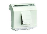 Розетка компьютерная СП Brava 2мод. RJ45 CAT.6 экран сл. кость DKC 75669S