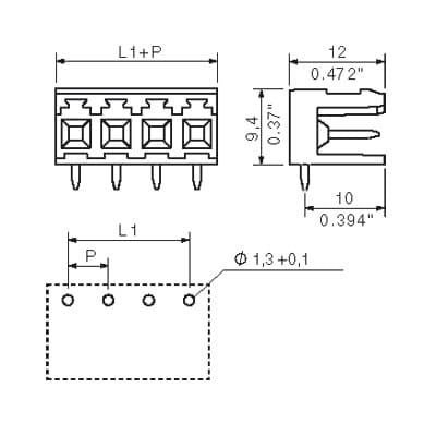 Штекерный соединитель печат SLA 02/90 3.2SN OR BX 1238060000