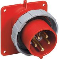 Вилка панельная 32А 3P+E IP67 6ч с угловым фланцем ABB 2CMA166646R1000