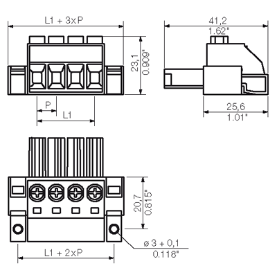 Штекерный соединитель печат BVZ 7.62HP/03/180SFC SN BK BX 1929750000
