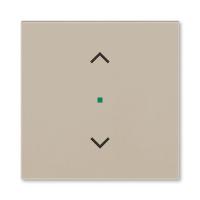 Клавиша Levit одинарная с символом жалюзи free@home кофе макиато ABB 2CHH621002A4018
