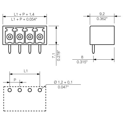 Штекерный соединитель печат SC 3.81/10/90G 3.2SN OR BX 1942150000