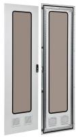 Дверь металлическая со стеклом 2 вент. отв. 2000х600 FORMAT ИЭК YKM40D-FO-DGI-200-060