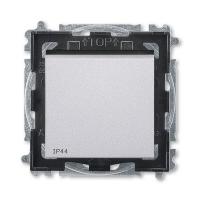 Переключатель 1-кл. Levit IP44 серебр./дым. черн. ABB 2CHH596940A4070