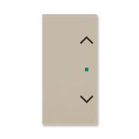 Клавиша Levit двойная с символом жалюзи free@home кофе макиато ABB 2CHH622002A4018