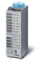 Таймер миниатюрный мультифункциональный(AI DI SW GI) монтаж в розетку 12В AC/DC 3CO 10А регулировка времени 0.05с…100ч IP40 в комплекте металлич. клипса 094.81 FINDER 850300120000PAS