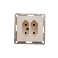 Розетка 2-м СП W59 6А IP20 под пл. вил. сл. кость SchE RS6-253-2-86