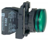 Лампа сигнальная 22мм 48-120В зел. SchE XB5AVG3