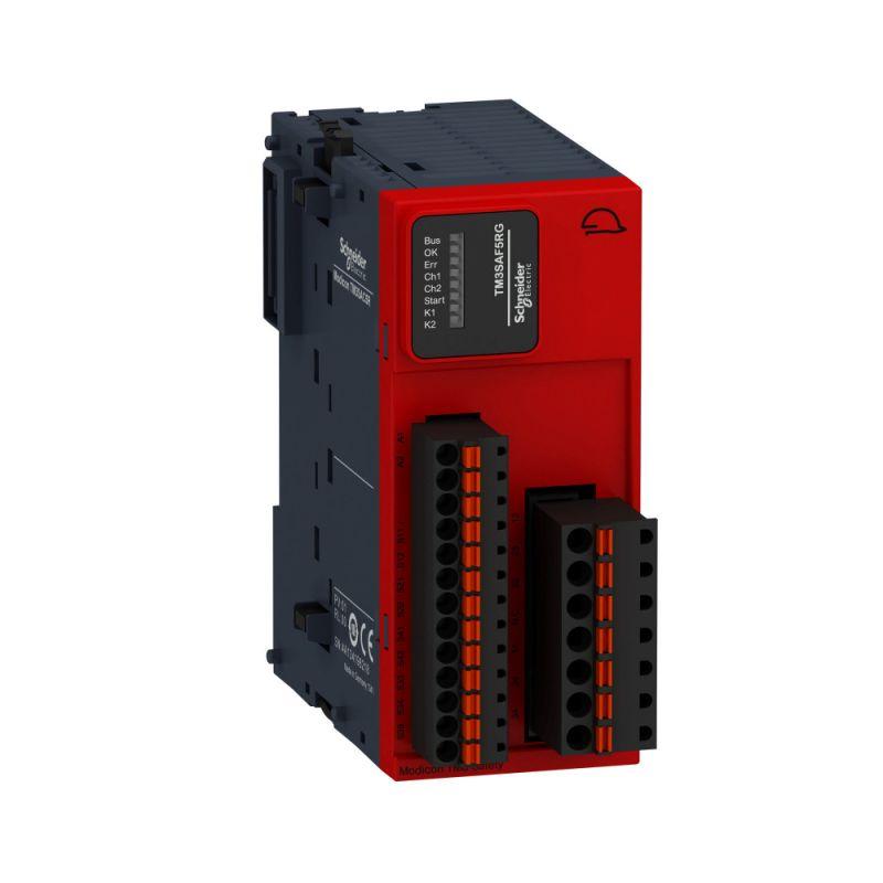 Модуль безопасности ТМ3-ESTOP кат. 4 пруж. клеммы Advantys OTB SchE TM3SAF5RG