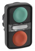 Головка для кнопки двойн. без маркир. + Led SchE ZB5AW7A3740