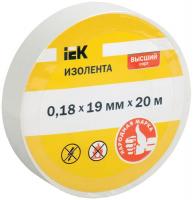 Изолента ПВХ 0.18х19мм (рул.20м) для DIY бел. ИЭК UIZ-18-19-20MS-K01