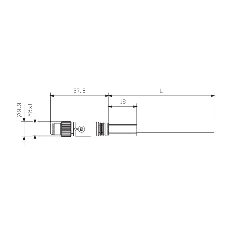 Круглые соед. разъемы|Прово SAIL-M8GM8GR-4-1.5U 1948500150