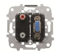 Механизм разъема 2xRCA+VGA ABB 2CLA815552A1001