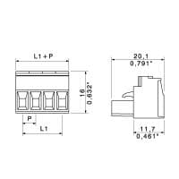 Штекерный соединитель печат BLZP 5.08HC/06/180 SN OR BX LRP 1534850000