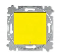 Выключатель 1-кл. СП Levit IP20 с подсветкой желт./дым. черн. ABB 2CHH590146A6064