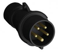 Вилка кабельная Easy&Safe 416EP6B 16А 3P+N+E IP44 6ч черн. ABB 2CMA103591R1000