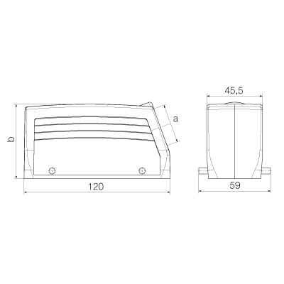 Корпус HDC 64D TSBU 1M40G 1809630000