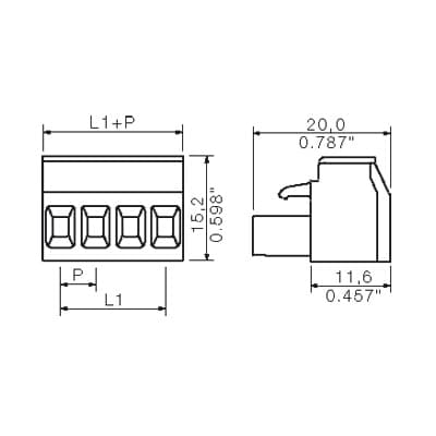 Штекерный соединитель печат BLA 10 SN OR PRT 1693481001