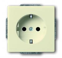 Розетка Schuko Solo/future 16А 250В savanne/сл. кость ABB 2CKA002011A6214