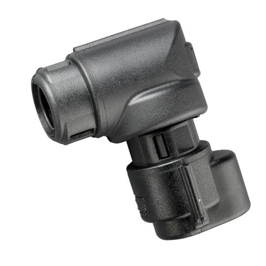 Разъем Bosch Compact CI нейлон 6 d12мм угол 90 2 вывода CI12-90-BC2 черн. (уп.500шт) ABB 7TCA298010R0260