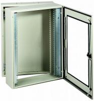 Шкаф 19дюймов с прозр. дверью 2корп. 8U глуб. 480 SchE NSYVD2M8U5