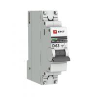 Выключатель автоматический модульный 1п D 63А 6кА ВА 47-63 PROxima EKF mcb4763-6-1-63D-pro