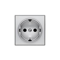 Накладка для розетки SCHUKO SKY серебристый алюм. ABB 2CLA858800A1301