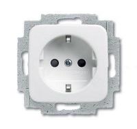 Механизм розетки 1-м Schuko альп. бел. ABB 2CKA002011A3789