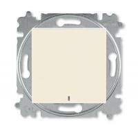 Выключатель 1-кл. СП Levit IP20 с подсветкой сл. кость/бел. ABB 2CHH590146A6017